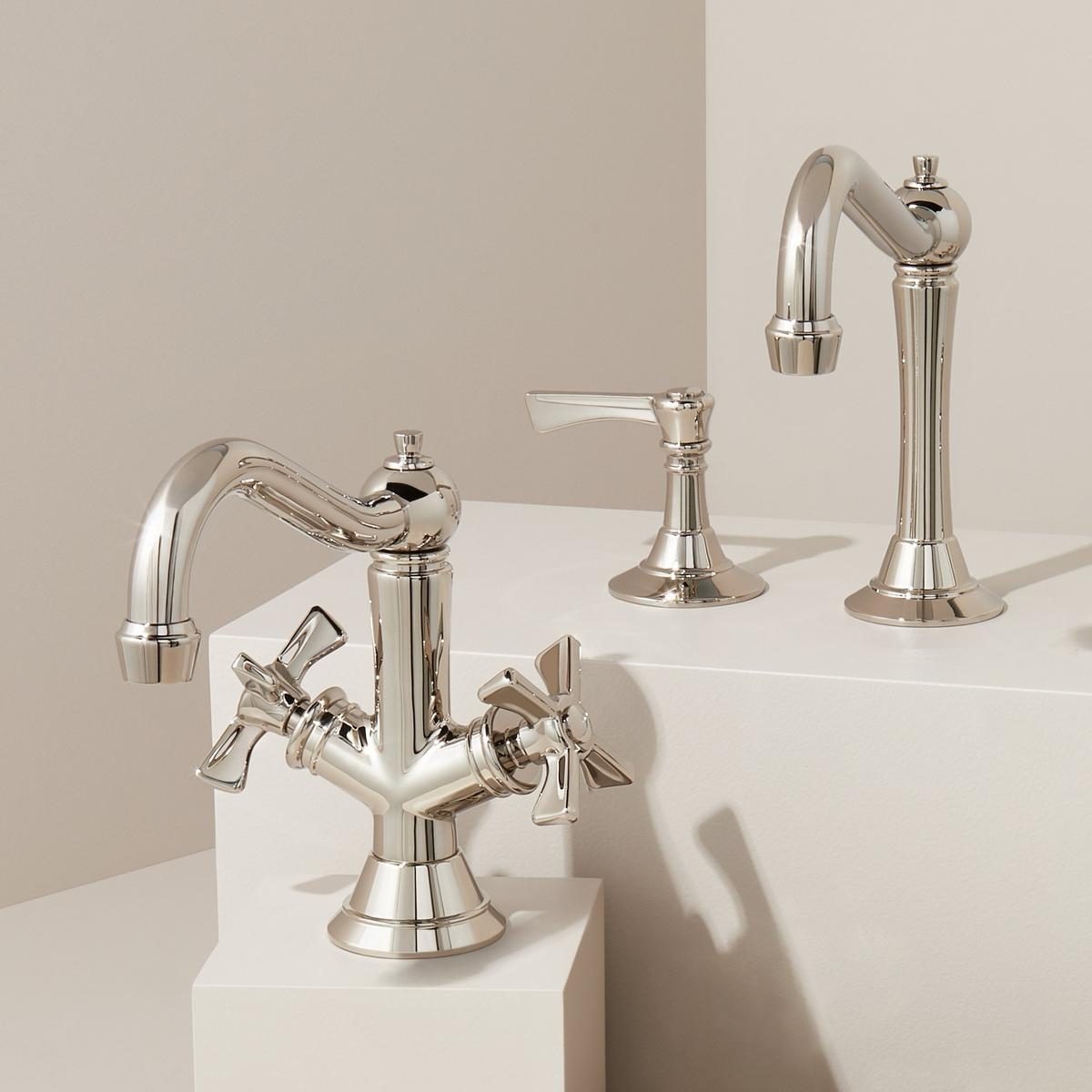 Premium chrome bathroom fixtures